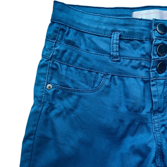 No Boundaries Teal Corset Waist Stretch Jeans , Skinny Jeans , Women Denim Jeans - Picture 5 of 12